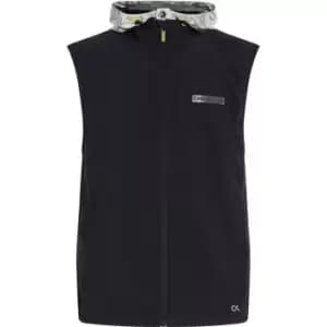 Calvin Klein Performance Metallic Hooded Vest - Black