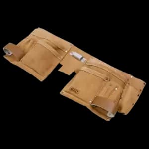 Double Pouch Leather Tool Belt