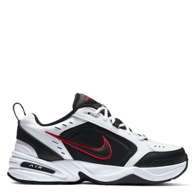 Nike Air Monarch IV Training Shoes Mens White/Black/Red male 13 (48.5)