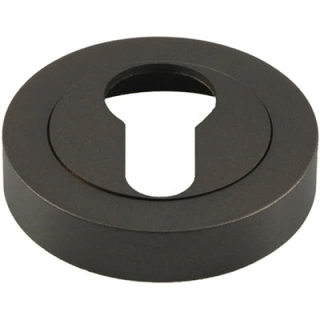 Loops 50mm Euro Profile Round Escutcheon Concealed Fix Matt Bronze Keyhole Cover Multi unisex