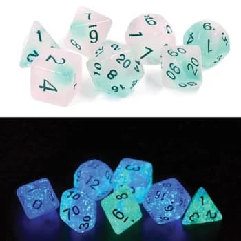 Frosted Glowworm Polyhedral Dice Set - Sirius Dice