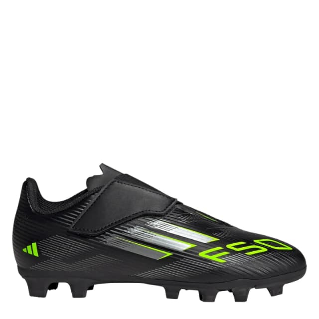 adidas F50 Club Juniors Firm Ground Football Boots Black/Lemon male 5.5 (38.7)