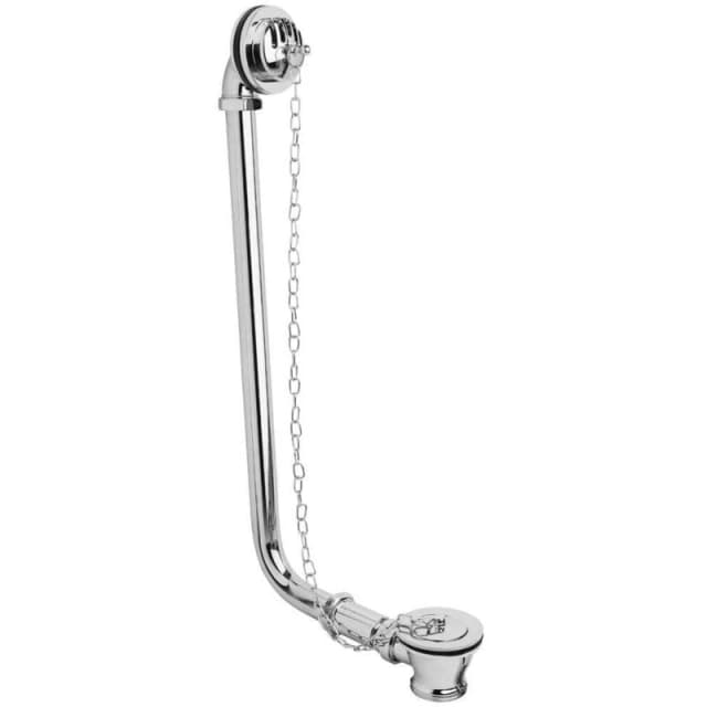 nuie Classic Exposed Bath Waste & Overflow - Chrome, Silver EA385