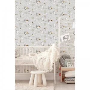 Winnie the Pooh Up, Up and Away Nursery Character Wallpaper