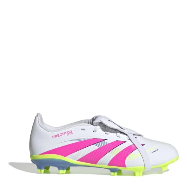 adidas Predator League Fold-Over Tongue Childrens Firm Ground Football Boots Firm Ground Football Boots C10 (28) White 08047401100