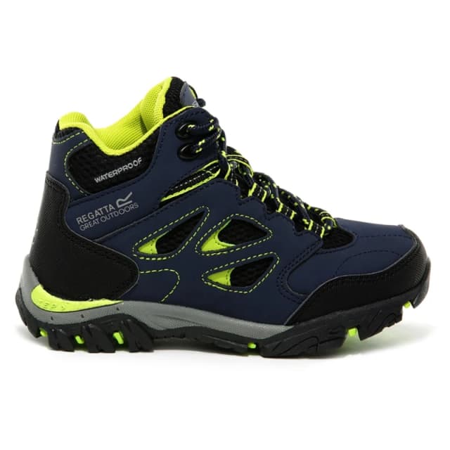 Regatta Boys & Girls Holcombe IEP Isotex Waterproof Walking Boots UK Size 3 (EU 36) Navy/LmePnch RKF573-9TD-3