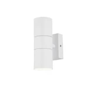 Zinc LETO Outdoor Up and Down Wall Light Textured White