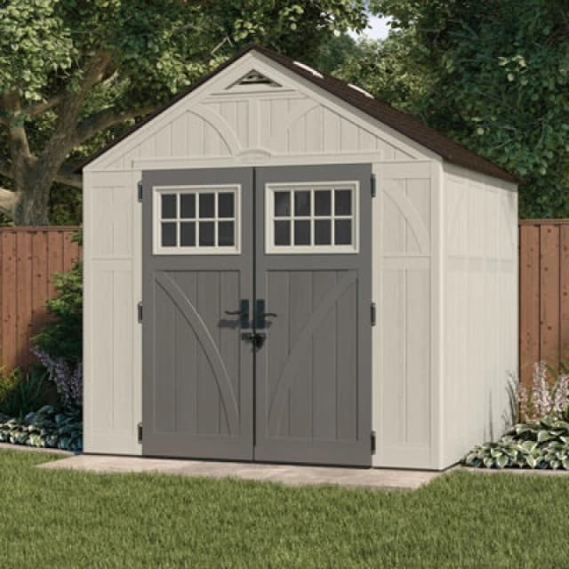 Suncast Tremont Shed 8x7, Cream BMS8700