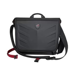 Asus ROG Ranger Messenger 15.6" Laptop Carry Case, 1260D Gucci Polyester, Water/Scratch Resistant, Black