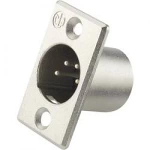 XLR connector Sleeve plug straight pins Number of pins 4 Silver Neutrik NC4MP