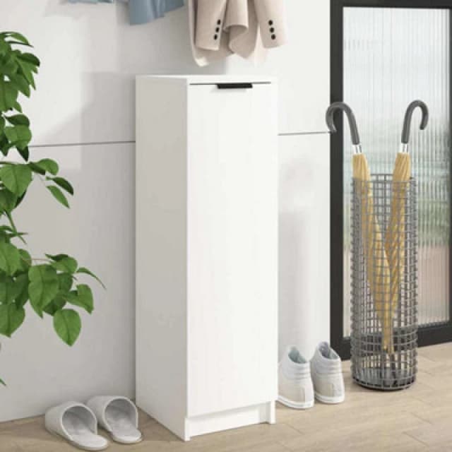 VIDAXL Shoe Cabinet White 30x35x100cm Engineered Wood Vidaxl 8720287079675