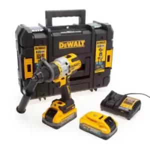 DEWALT DCD999H2T 18V XR Brushless Combi Drill (2 x 5.0AH Powerstack Batteries)