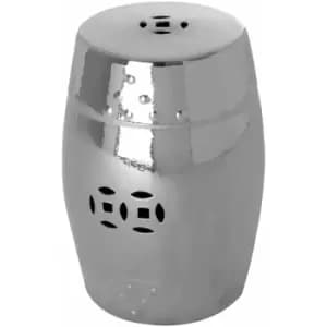 Complements Silver Finish Table / Stool - Premier Housewares