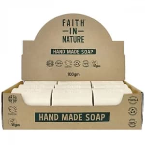 Faith in Nature Box of 18 Unwrapped Natural Hand Made Tea Tree Soaps