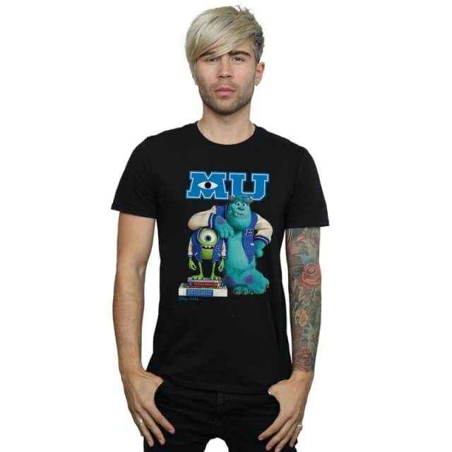 Disney Men Monsters University Poster T-Shirt in Black Size: Small Black S Male 5057972611654