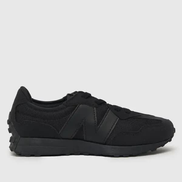 New Balance Black 327 Junior trainers Black UK 1 (EU 33)