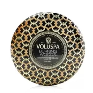 Voluspa3 Wick Decorative Tin Candle - Burning Woods 340g/12oz