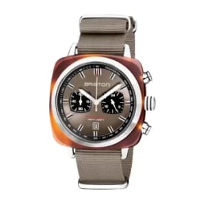Briston 20142.SA.TS.30.NT Clubmaster Sport Acetate Wristwatch Grey Tau