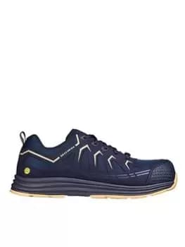 Skechers Work Malad Ii Lace Up Athletic Composite Toe Shoe, Navy, Size 11, Men