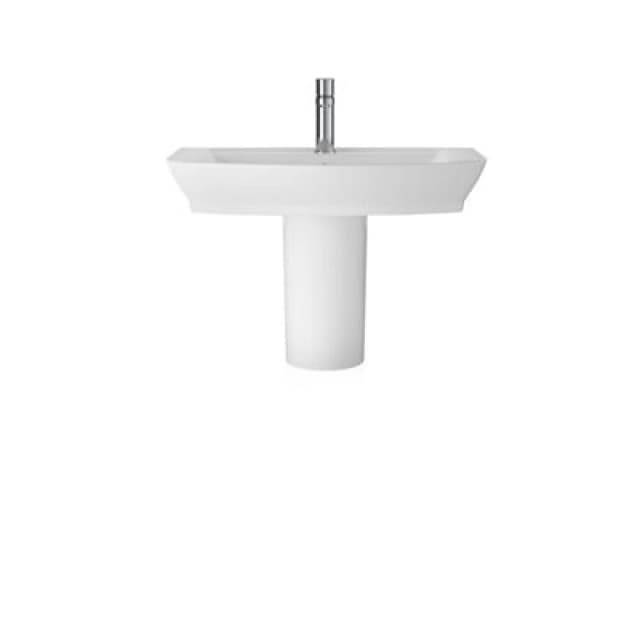 Balterley Spirit Square Ceramic Basin and Semi Pedestal Balterley 550mm White