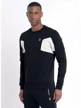 Luke 1977 Monaco Printed Sweat - Black, Size 2XL, Men