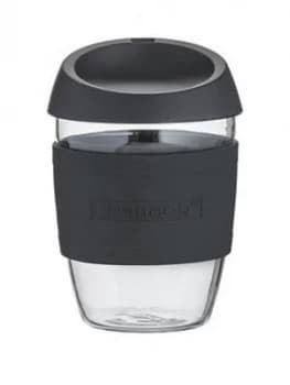 Typhoon Borosilicate Reusable Coffee Cup ; Black