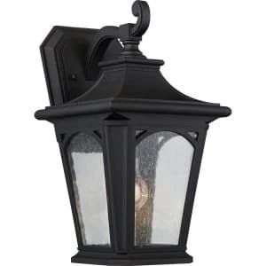1 Light Medium Wall Lantern - Mystic Black Finish, E27