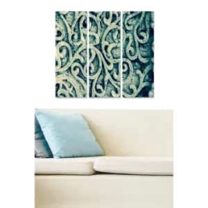 MDF1179824 Multicolor Decorative MDF Painting (3 Pieces)