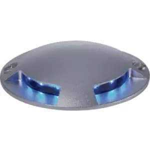 Led 12 Light 4 Way Walkover Recessed Light Aluminium, Blue IP67 - Firstlight