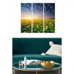 MDF96283649 Multicolor Decorative MDF Painting (3 Pieces)