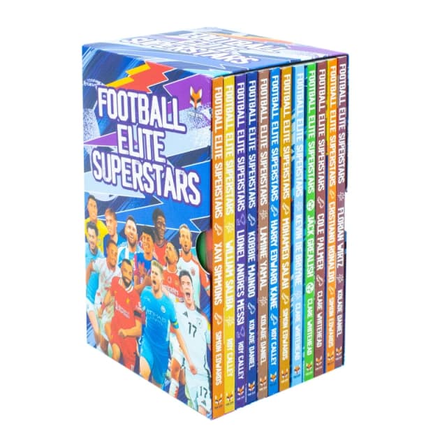 Football Elite Superstars Box Set Of 12 Books By Simon Edwards Featuring Jack Grealish And Lionel Messi Simon Edwards & Roy Calley & Clare Whitehead &