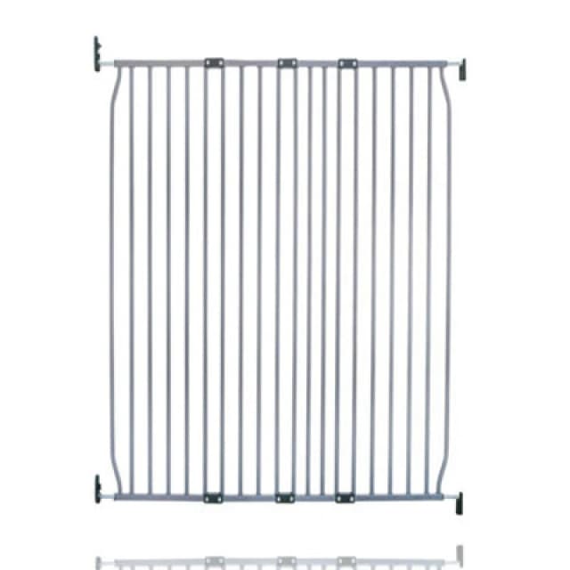 Safetots Extra Tall Eco Screw Fit Baby Gate, Grey, 110Cm - 120Cm, Extra Tall Gate 100Cm In Height, Stair Gate For Baby