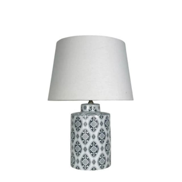 Traditional Table Lamp and Shade - Ceramic - L20 x W20 x H43cm MinsterStylishLivingLtd7453