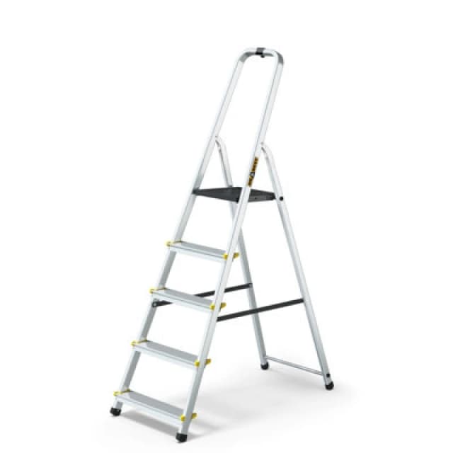 Drabest 5 Steps Aluminium Professional Ladder, Max 150Kg