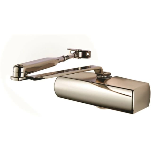 Loops Fixed Power Overhead Door Closer 180 Degree Opening 60kg Doors Nickel Metallics