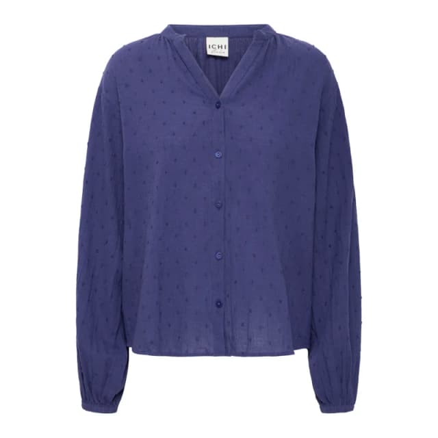 Ichi Woman's shirt Ichi Lazare Bleu Female 34