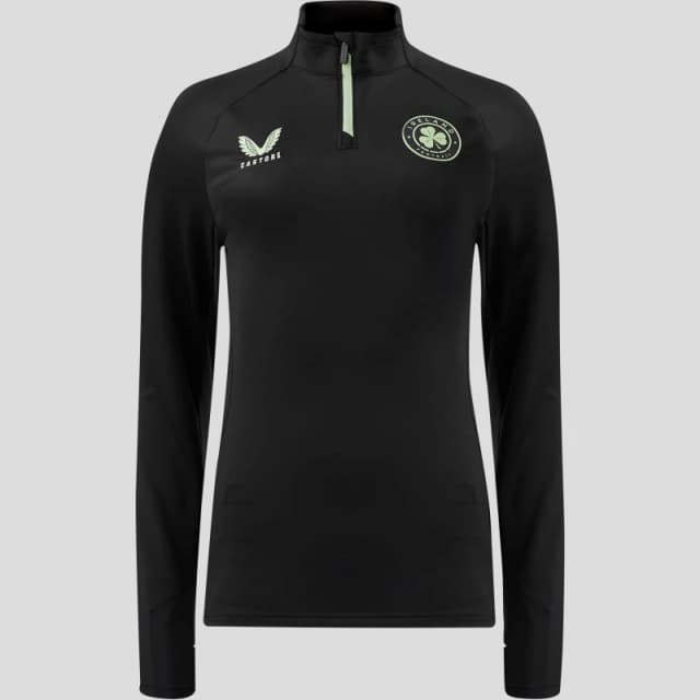 Castore Republic of Ireland Quarter Zip Top Ladies - Black 14