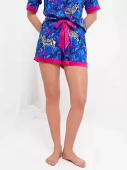 Joe Browns Boutique Zebra Shorts -multi, Multi, Size 12, Women