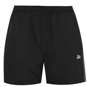 Lonsdale 2 Stripe Woven Shorts Mens - Black