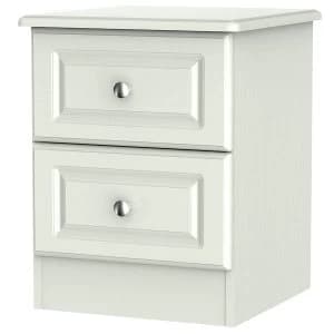 Robert Dyas Montego Ready Assembled 2-Drawer Bedside Table - Ash Grey