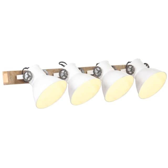 VIDAXL Industrial Wall Lamp White 90x25cm E27 Vidaxl 8720286024003