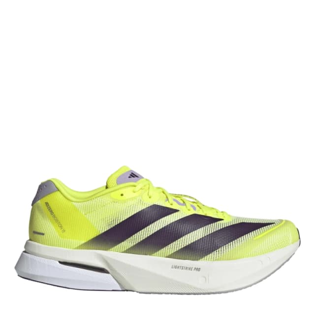 adidas Adizero Boston 13 Road Running Shoes Mens Solar Yellow male 12 (47.3)