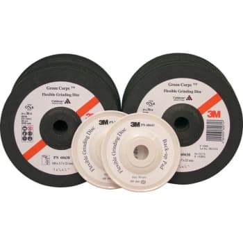 3M A60638 Green Corps Grinding Disc Kit = 20 Discs + 2 Bup's