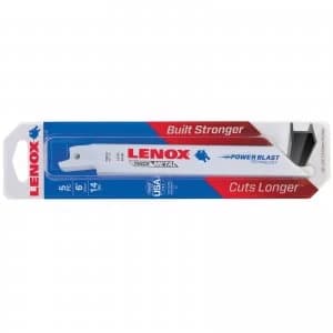Lenox 14TPI Thick Metal Cutting Reciprocating Saw Blades 152mm Pack of 5