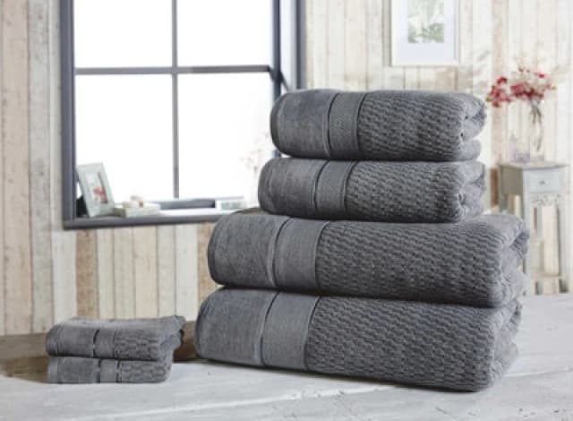 Rapport Home Royal Velvet Pure Cotton Face Towel Grey