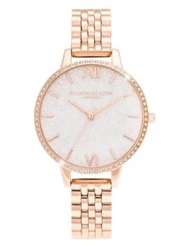 Olivia Burton Sparkle Face Rose Gold Bracelet Watch