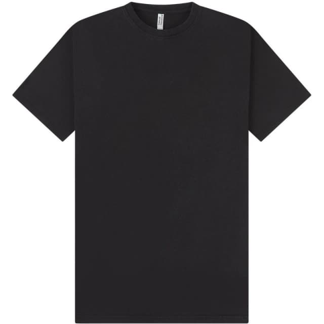 Casual Classics Mens Acid Wash Combed Ringspun Cotton Oversized T-Shirt in Jet Black Size: 3XL Jet Black Male 3XL