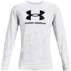 Under Armour Armour Abc Camo Long Sleeve Top Mens - White