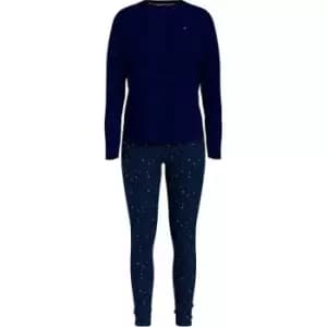 Tommy Hilfiger Floral Print Legging Pyjama Set - Blue