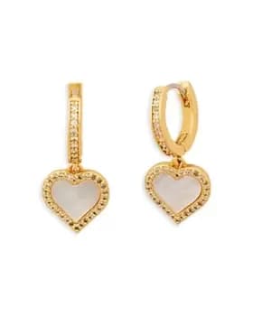 kate spade new york Take Heart Huggie Hoops Earrings